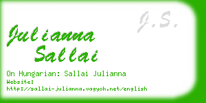 julianna sallai business card